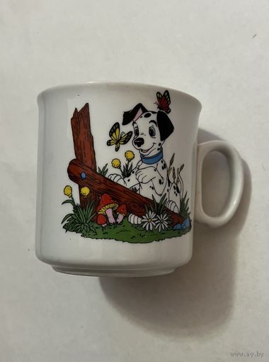 Детская фарфоровая кружка 200 мл (собака ,собаки) ДФЗ