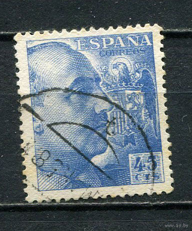 Испания (Испанское государство) - 1939/1953 - Генерал Франко 45С - [Mi.848C] - 1 марка. Гашеная.  (Лот 41Gg)-T2P27