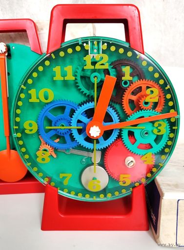 Игрушка "Часы настольные", сборная модель, СССР.