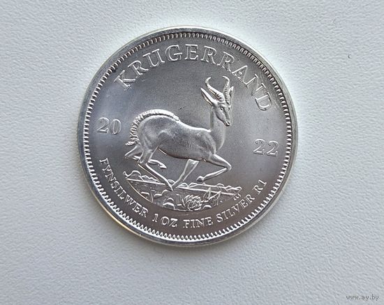 Серебряная монета ЮАР "Крюгерранд"