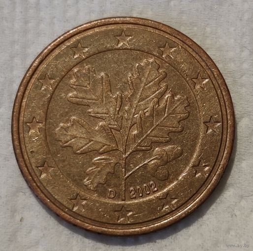 Германия 5 евроцентов, 2002 "D" (14-15-31)