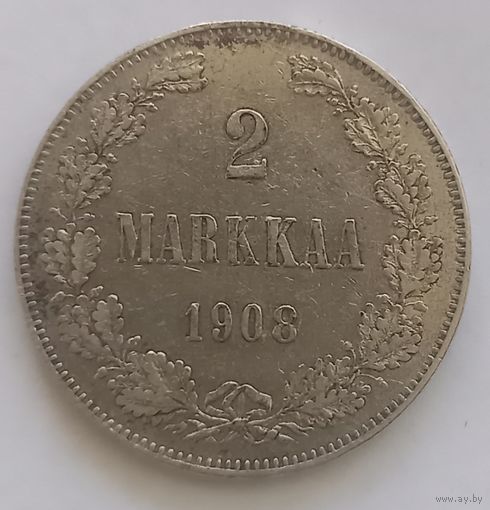 2 марки Русско-финская 1908 года