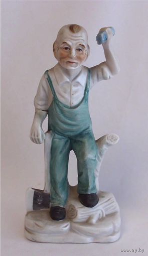 Статуэтка 15,0 см Дед Дровосек Фарфор Бисквит Германия Дефект