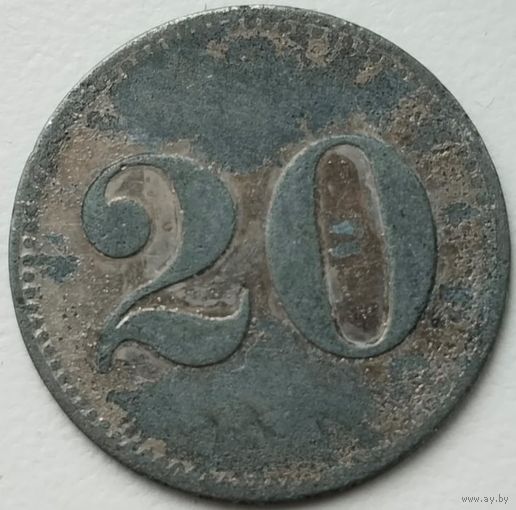 20 Werth-Marke. Жетон платежный. Германия. 1920-е гг.