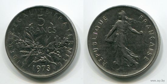 Франция. 5 франков (1973)
