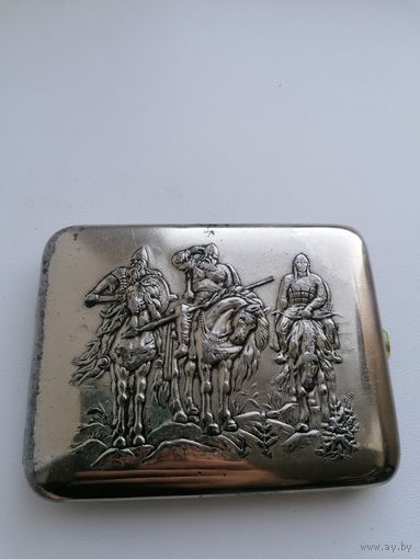 Портсигар три богатыря лот 567М