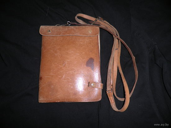 Планшетка офицерская,лётная сумка РККА СССР,рыжая кожа.С рубля.