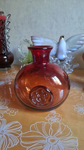 Ваза цветное стекло