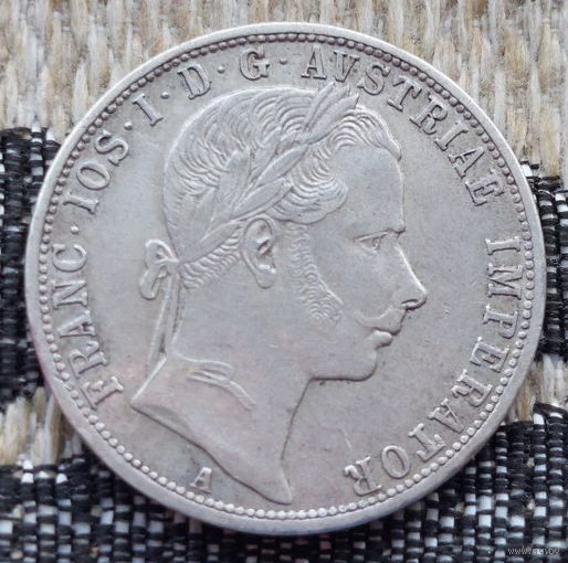 Австро-Венгрия 2 кроны 1859 года, UNC. Серебро! Сторгуй за свою цену, предложи обмен!