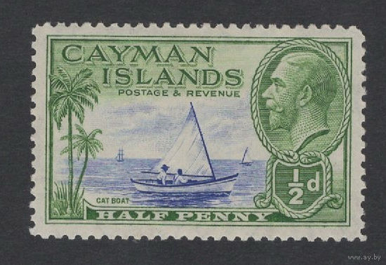 1935 Кайманы /Cayman Is* 1/4d Лодка Георг V