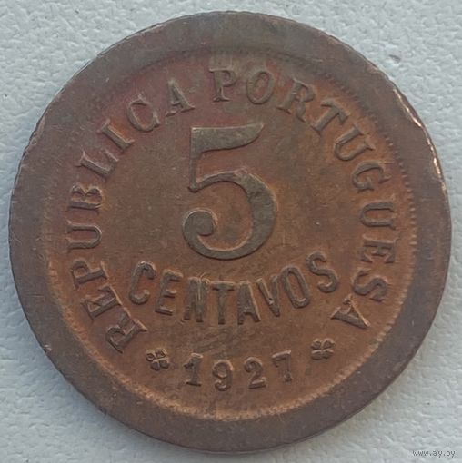 Португалия 5 сентаво 1927 г.