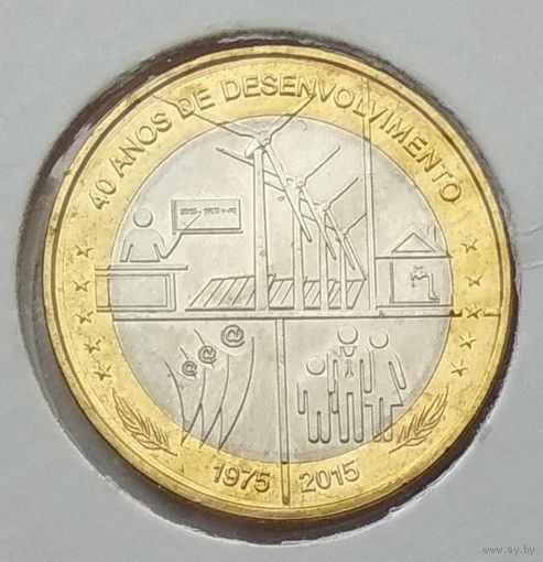 Кабо-Верде 250 эскудо 2015 г. 40 лет Независимости. В холдере