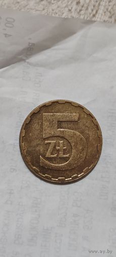 Польша 5 злотых 1987