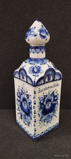 Штоф для Святой воды, фарфор. Гжель