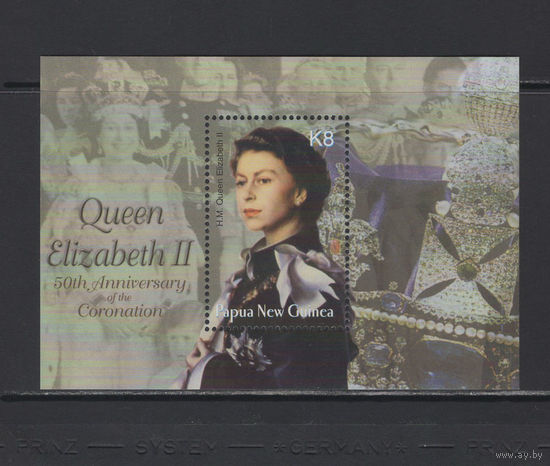 Монархия Папуа Новая-Гвинея 2003** 50 лет коронации Королева Елизавета II