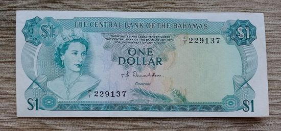 Werty71 Багамские острова 1 доллар 1974 банкнота Багамы