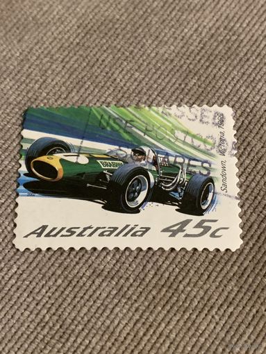 Австралия 2002. Гоночный болид sundown Victoria 1966. Марка из серии
