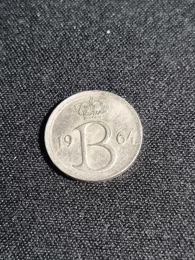 Бельгия 25 сантимов 1964
