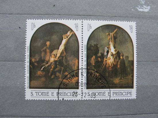 Продажа коллекции с 1 рубля! Искусство на почтовых марках мира.