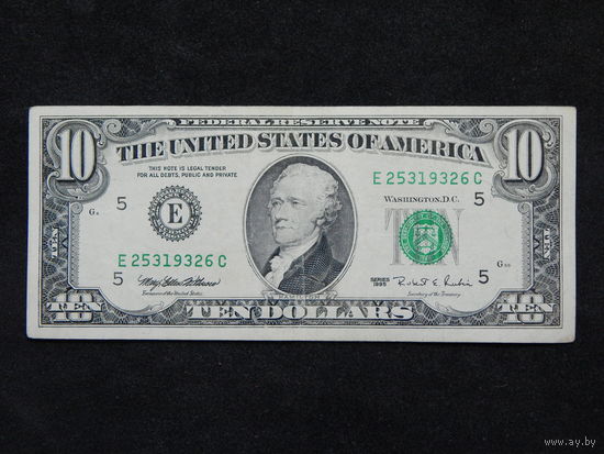 США 10 долларов 1995г.