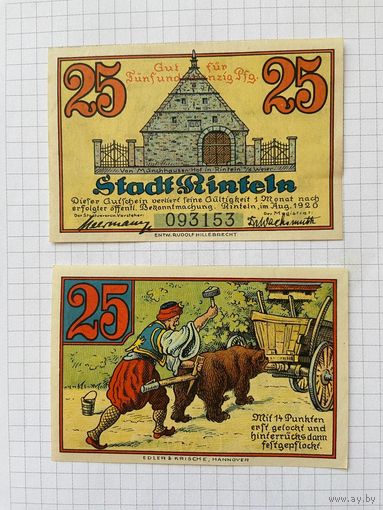 Нотгельд 25 пфеннигов Германия Ринштейн -0101-3