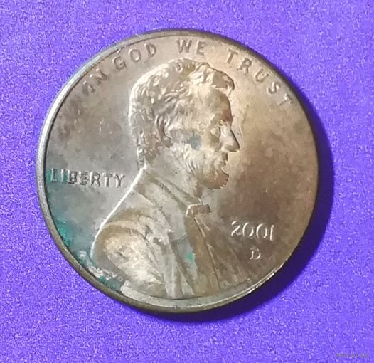 1 цент сша 2001 г.