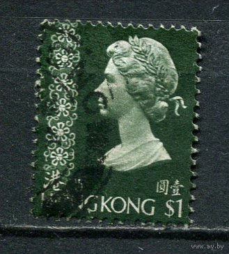 Британский Гонконг - 1975/1982 - Королева Елизавета II 1$ - [Mi.303YvI] - 1 марка. Гашеная.  (LOT Fk7)-T10P26