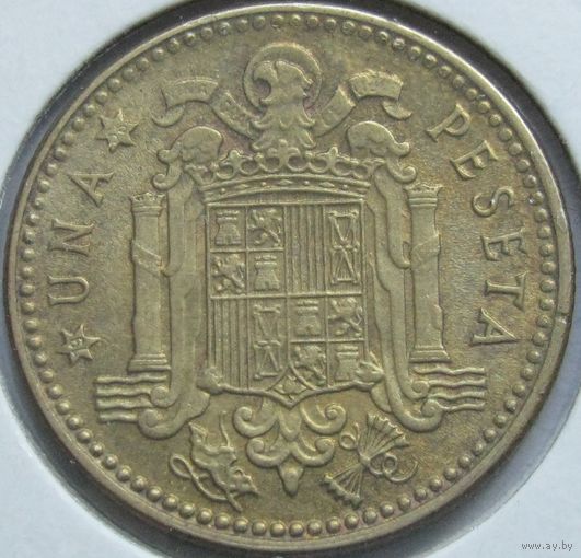 Испания 1 песета 1956 в холдере