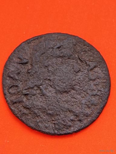 Солид (боратинка) 1663 г. польский герб Ян II Казимир(2), без мц.