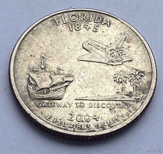 25 центов 2004 г. Флорида, США