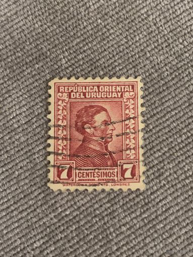 Уругвай 1929. Генерал Хосе Артигас. Марка из серии