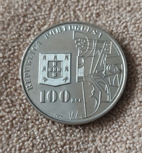 Португалия 100 эскудо, 1987 100 лет со дня рождения Амадеу ди Соуза-Кардозу aUNC
