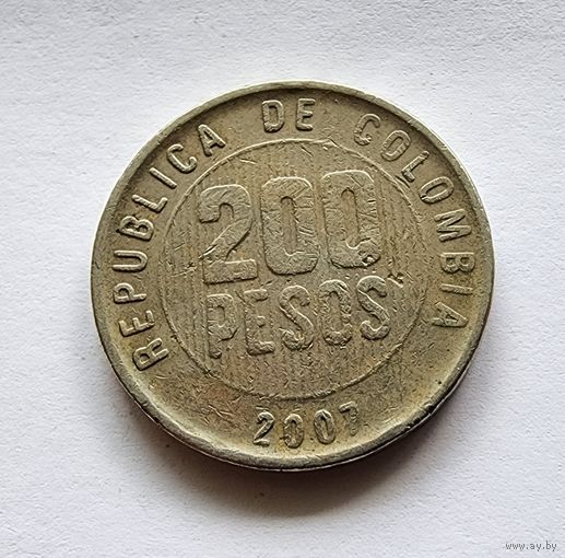 Колумбия 200 песо, 2007
