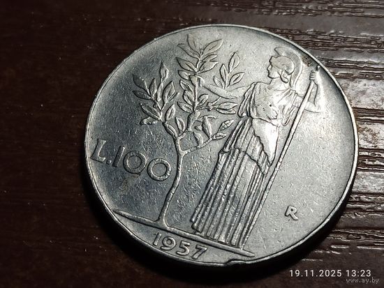 Италия 100 лир 1957