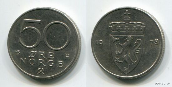Норвегия. 50 эре (1978, XF)