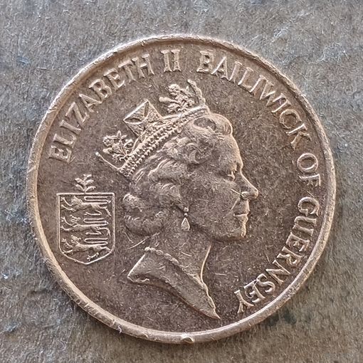 Гернси 1 пенни 1988 г., KM# 40