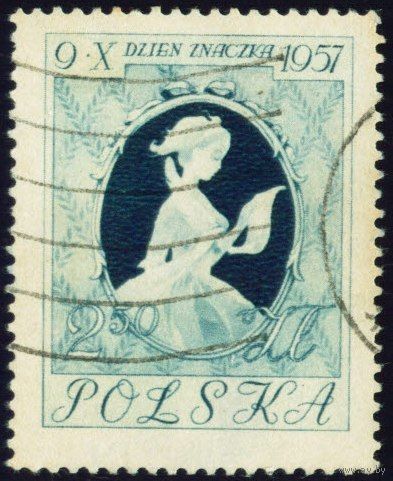 День почтовой марки Польша 1957 год серия из 1 марки