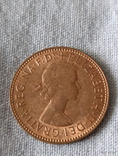 Великобритания. 1/2 пенни 1967 года. (4)