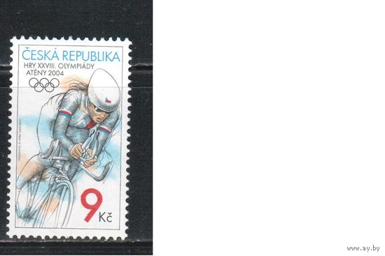 Чехия-2004 (Мих.293) , **, Спорт, Велоспорт ,Велосипеды(одиночка)