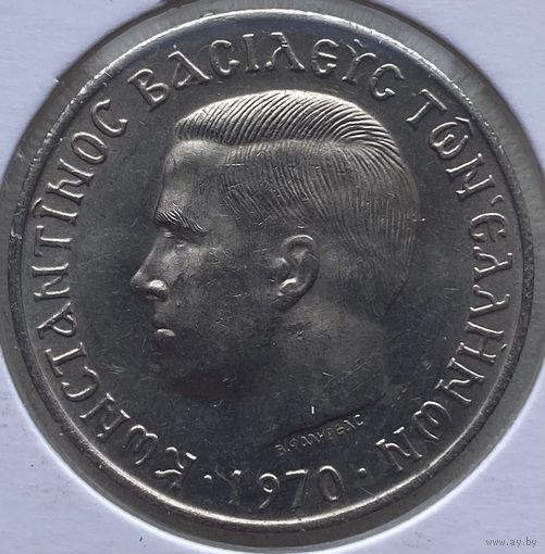Греция 5 драхм 1970 г. В холдере