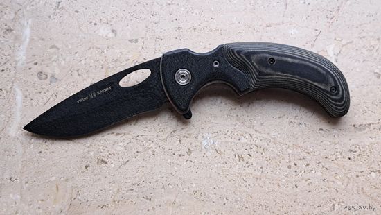 Нож складной стопор крепление для ремня Viking Norway steel from USA длина 20.5 см. как новый.