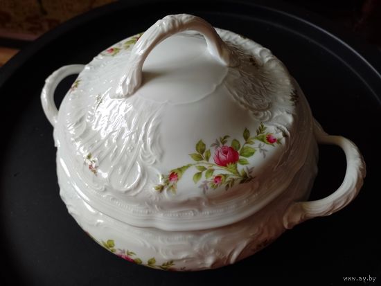 Антикварная ваза, сервировочное блюдо с крышкой Rosenthal / Розенталь