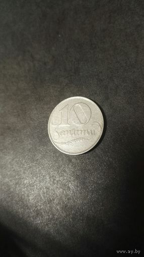 10 сантим 1922 Латвия