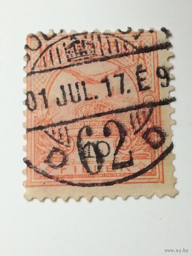 Венгрия 1900. Турул над короной Святого Стефана