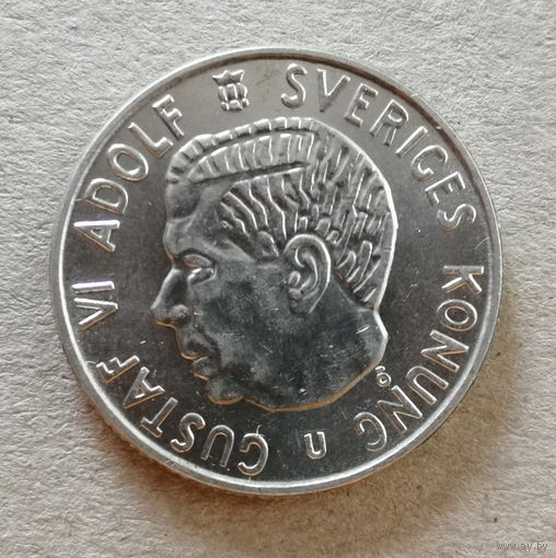 Швеция 2 кроны 1965 год, KM# 827