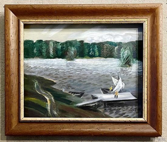 Чепик М.Ф Картон, масло. 1990г. Размер 40х49,5 см.