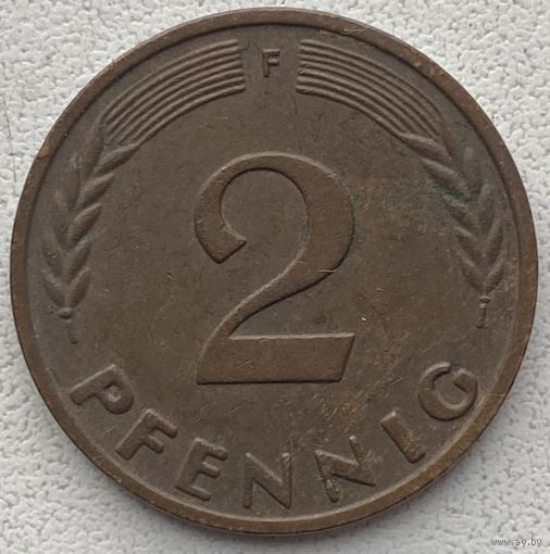 Германия 2 пфеннига 1961 г. F