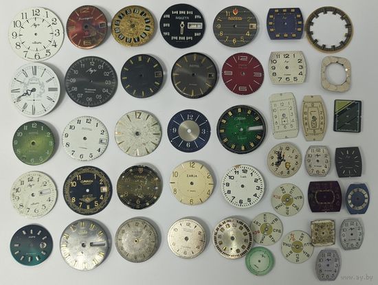 Циферблаты часов СССР и пр одним лотом с 1 рубля