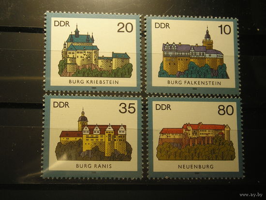ГДР 1984 Замки, архитектура