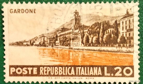 Италия 31 декабря 1953. Набережная Гардоне Ривьера. Туристические достопримечательности